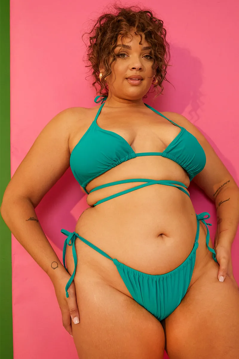 Ruched Tie Waist Bikini Bottoms sold by Chi Chi London product image thumbnail 5