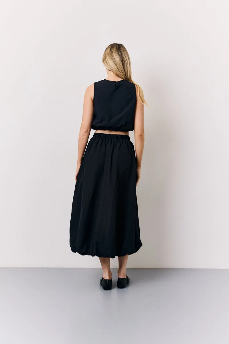 Black Balloon Co-Ord Crop Top sold by Chi Chi London product image thumbnail 4