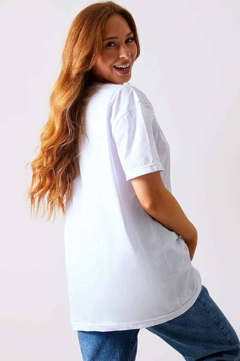 Ruched Longline Aysmmetric T-Shirt sold by Chi Chi London product image thumbnail 4