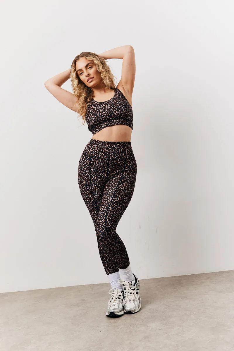 Leopard Print Racer Back Sports Co-Ord Bra sold by Chi Chi London product image thumbnail 2