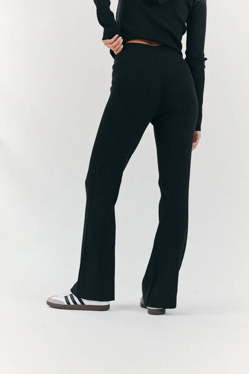 Rib Knit Co-Ord Flare Trouser sold by Chi Chi London product image thumbnail 3