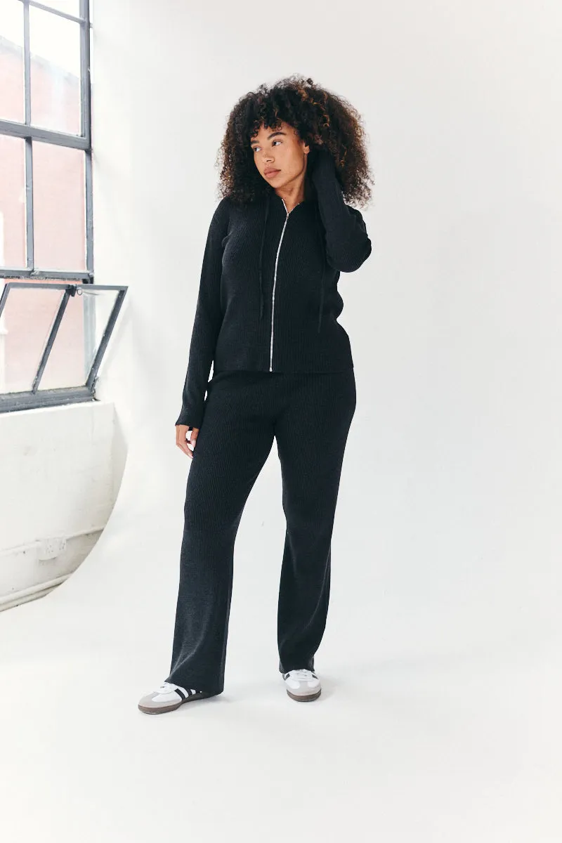 Rib Knit Co-Ord Flare Trouser sold by Chi Chi London product image thumbnail 4