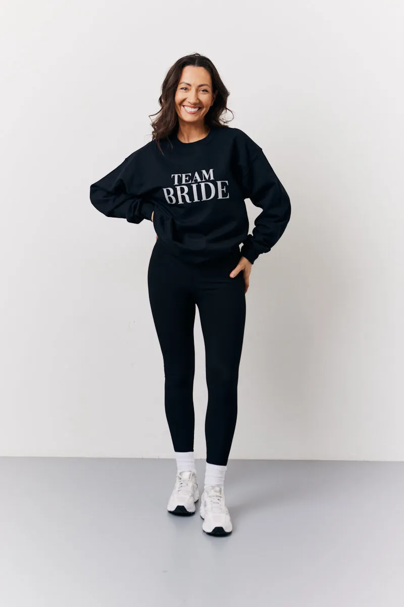 Black Team Bride Slogan Sweatshirt sold by Chi Chi London product image thumbnail 2