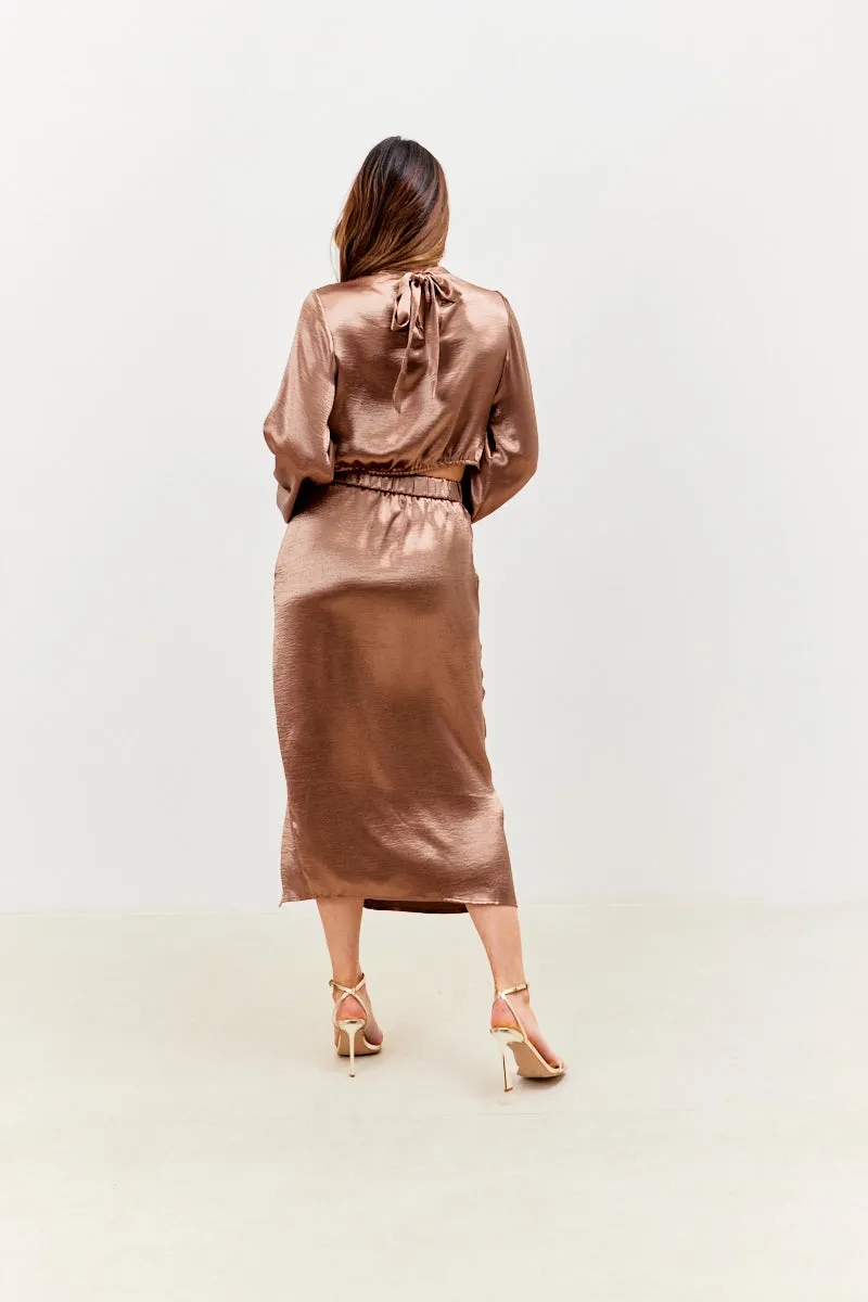 High Neck Wrap Co-Ord Top sold by Chi Chi London product image thumbnail 5