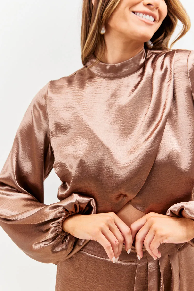 High Neck Wrap Co-Ord Top sold by Chi Chi London product image thumbnail 2