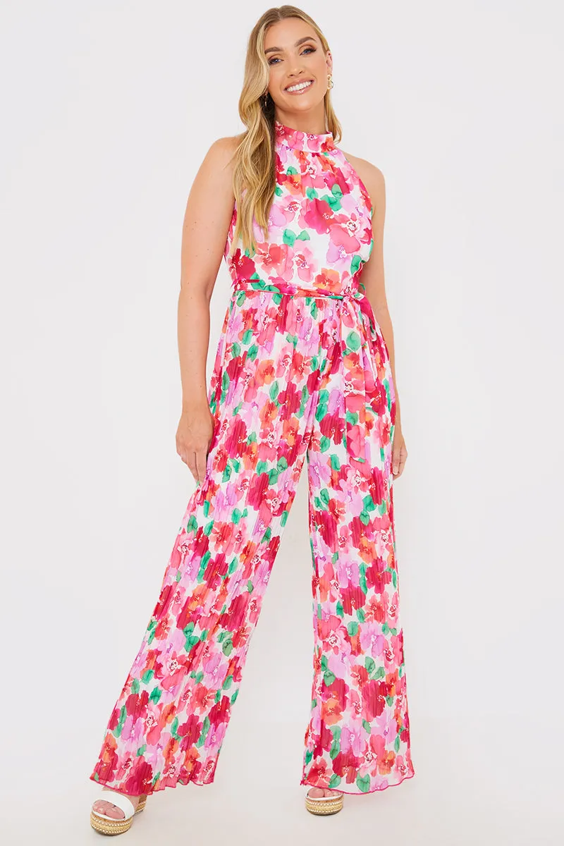 Plisse Sleeveless Wide Leg Jumpsuit sold by Chi Chi London product image thumbnail 2