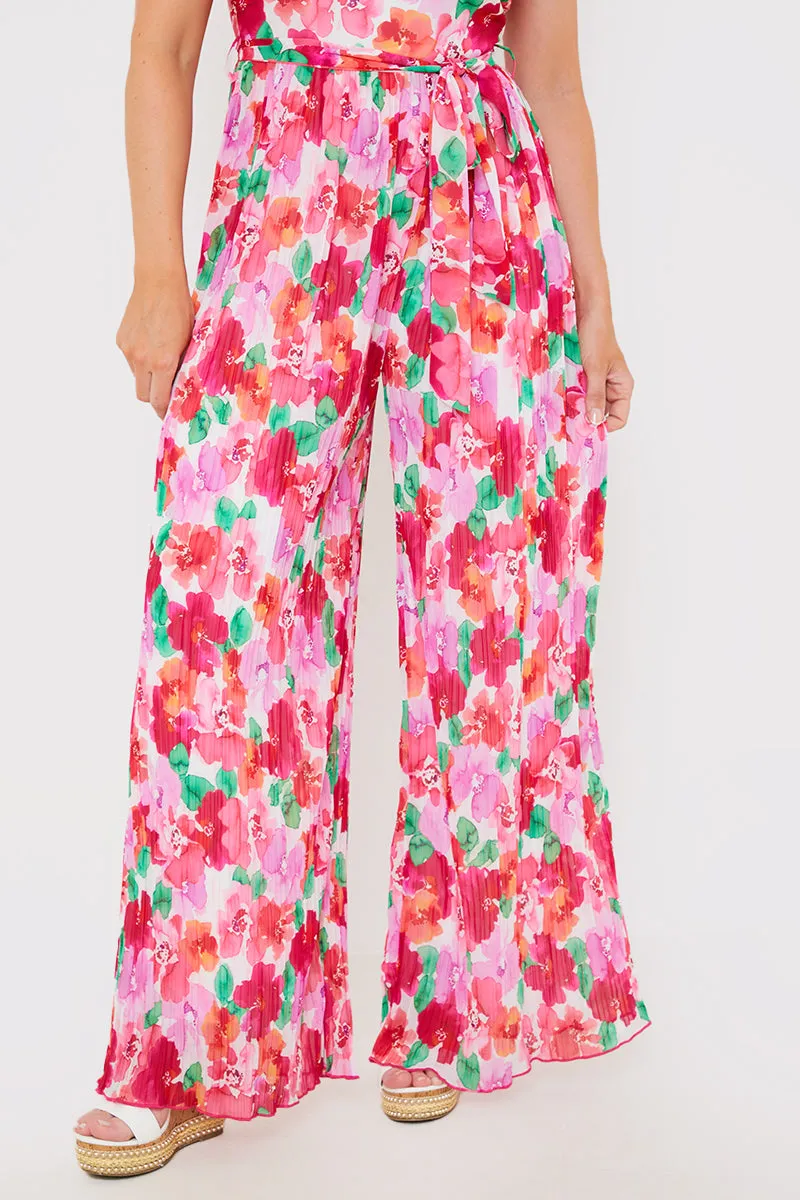 Plisse Sleeveless Wide Leg Jumpsuit sold by Chi Chi London product image thumbnail 4