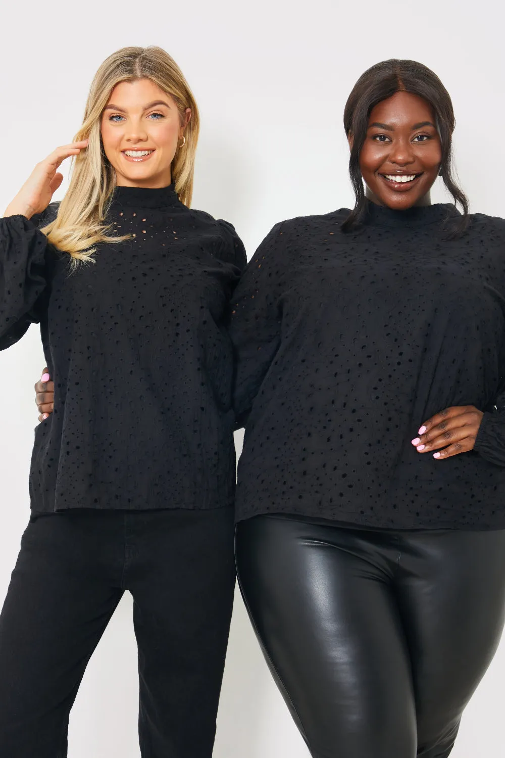 Broderie High Neck Blouse sold by Chi Chi London product image thumbnail 2