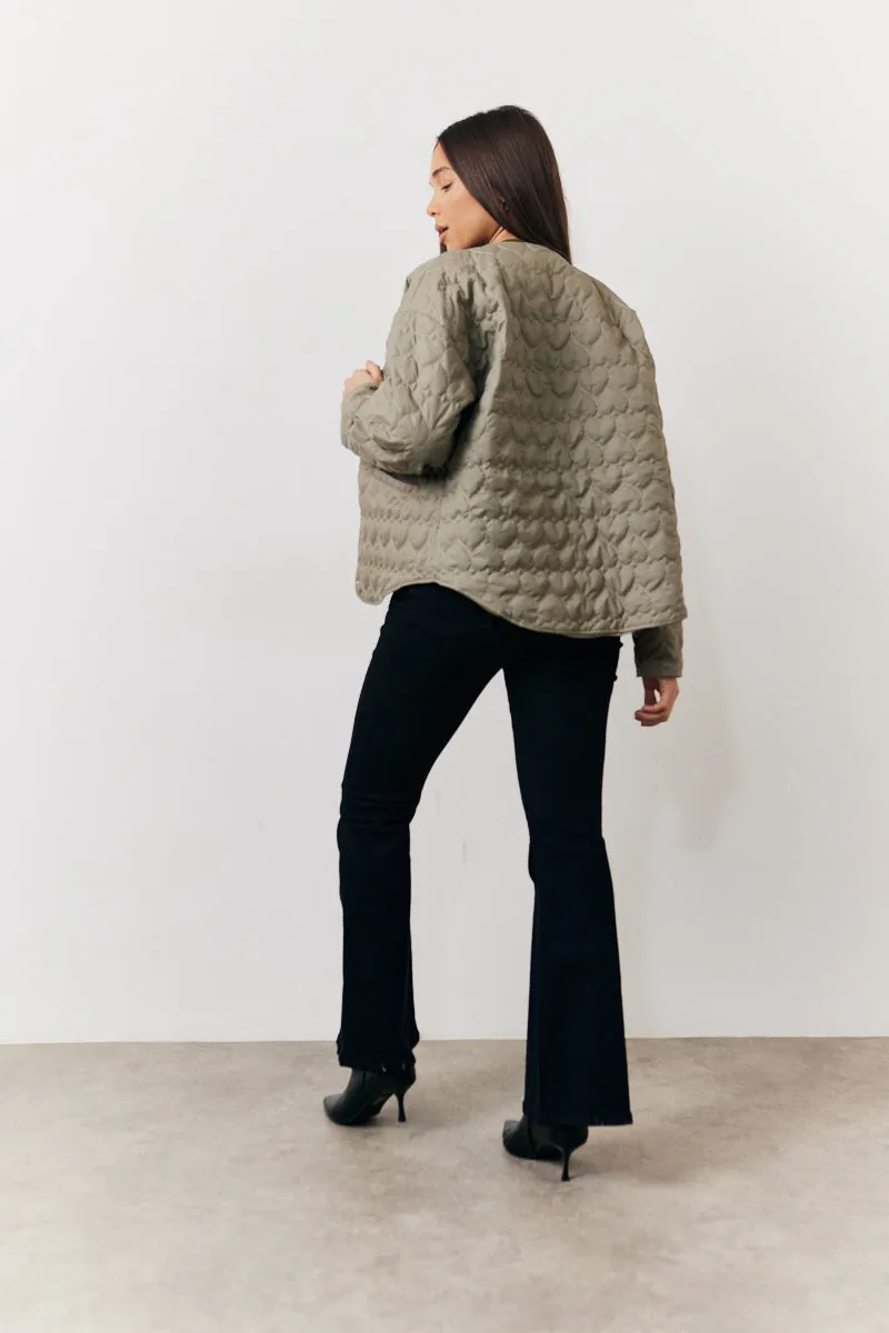Heart Quilted Lightweight Jacket sold by Chi Chi London product image thumbnail 4