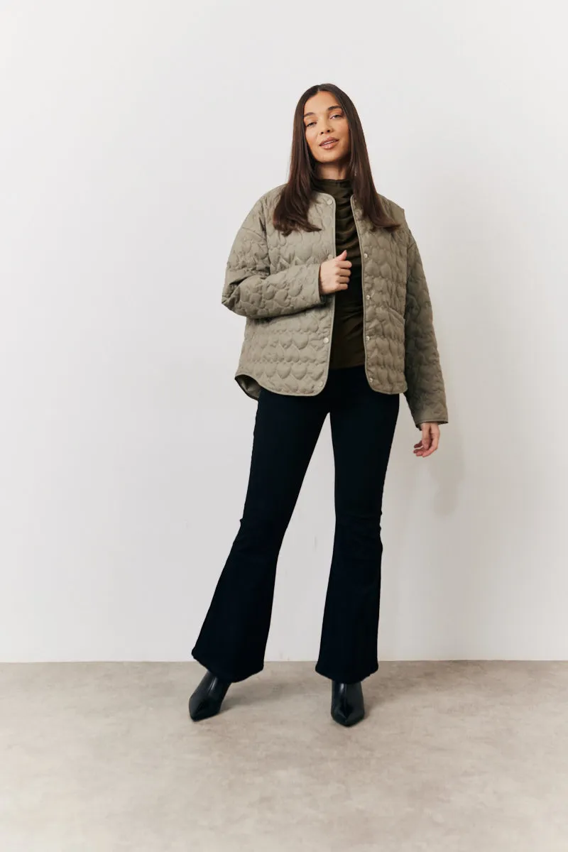 Heart Quilted Lightweight Jacket sold by Chi Chi London product image thumbnail 3