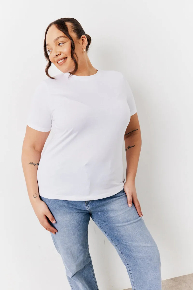 Black and White 2 Pack Slim Fit Crew Neck T-Shirt sold by Chi Chi London product image thumbnail 5