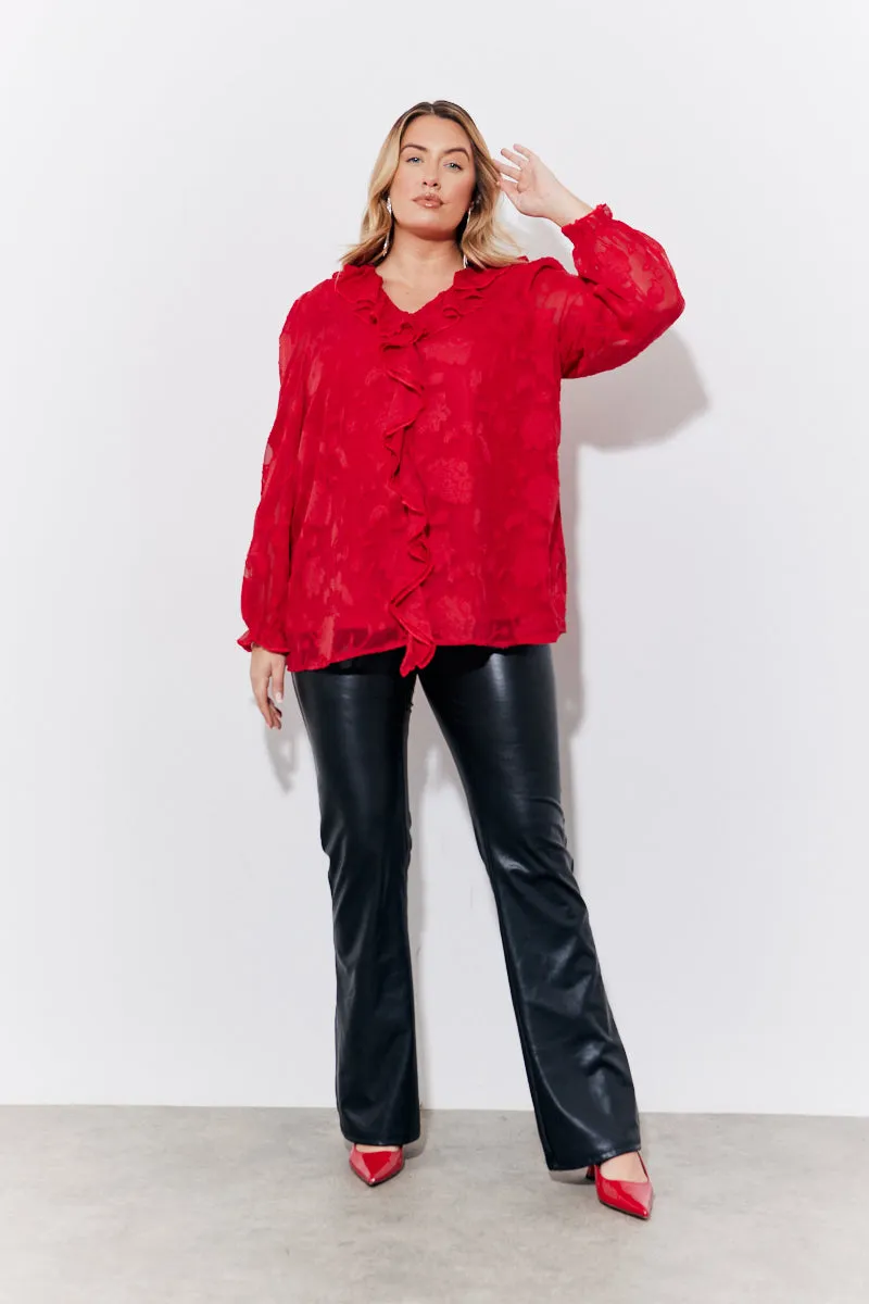 Ruffle Blouse sold by Chi Chi London product image thumbnail 2