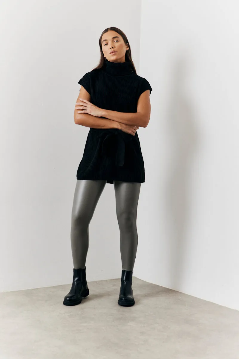 Perfect Sculpting High Waisted Leather Look Leggings sold by Chi Chi London