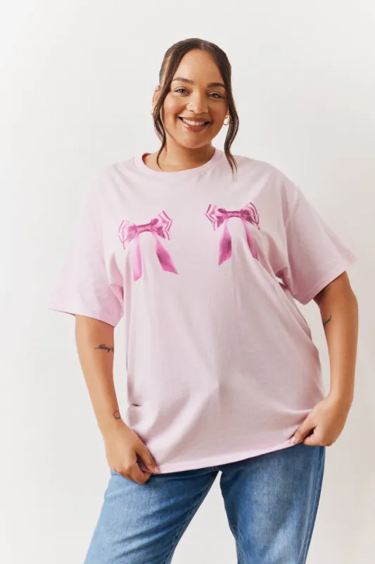Bow Motif T-Shirt made by In the style