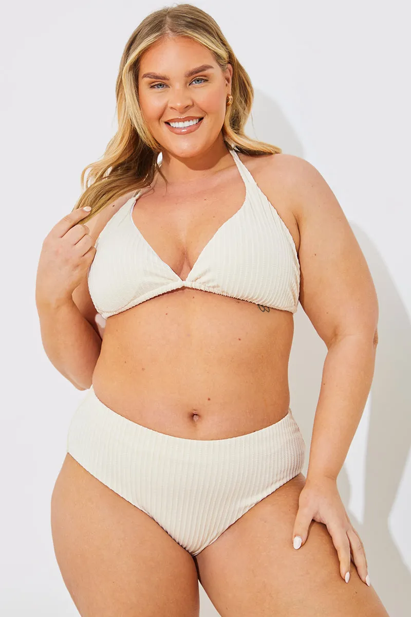 Rib Double Strap Detail Triangle Bikini Top sold by Chi Chi London product image thumbnail 5