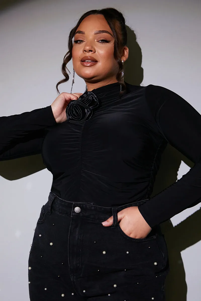 Slinky Detachable Corsage Ruched Bodysuit sold by Chi Chi London product image thumbnail 5