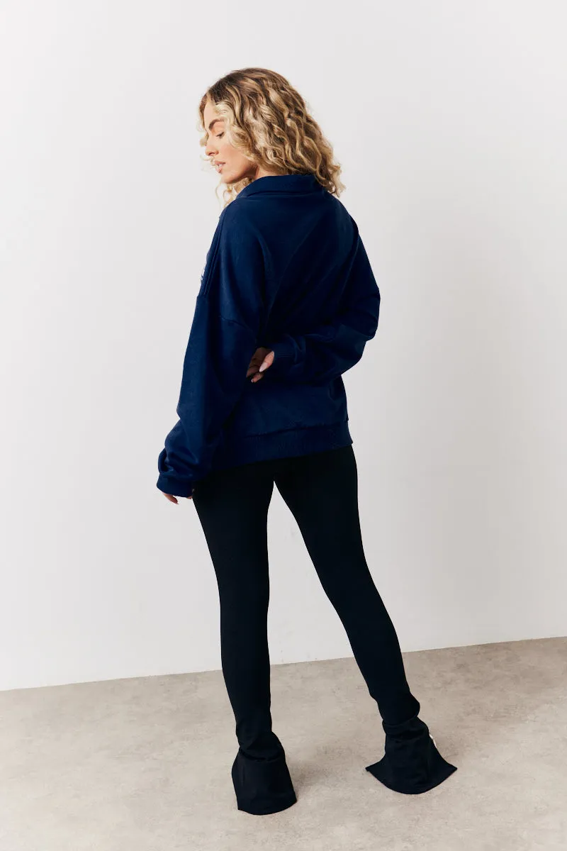 Black Sculpt & Control High Waisted Split Hem Ribbed Legging sold by Chi Chi London product image thumbnail 4