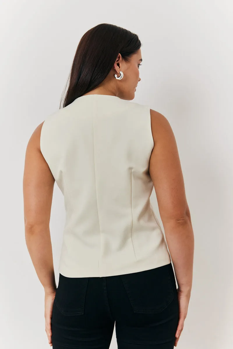 Crew Neck Waistcoat sold by Chi Chi London product image thumbnail 3