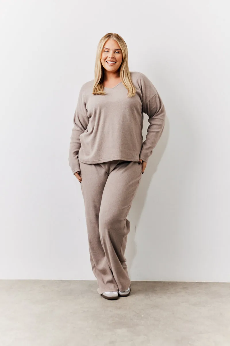 Brushed Rib Flare Leg Co Ord Trouser sold by Chi Chi London product image thumbnail 5