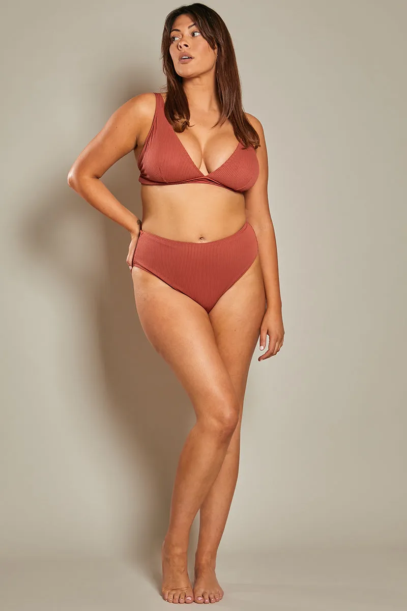 Contour Rib High Leg High Waisted Bikini Bottoms sold by Chi Chi London product image thumbnail 2
