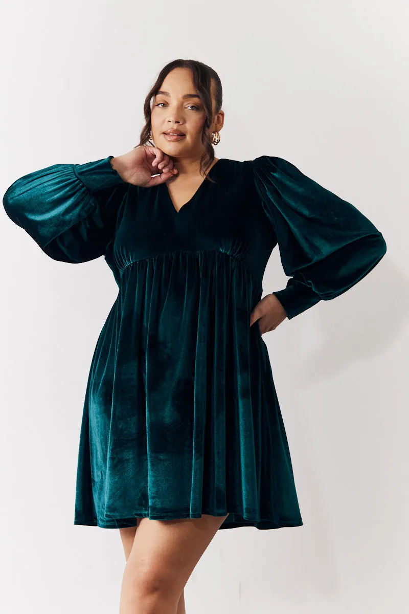 Velvet Smock Mini Dress sold by Chi Chi London product image thumbnail 5