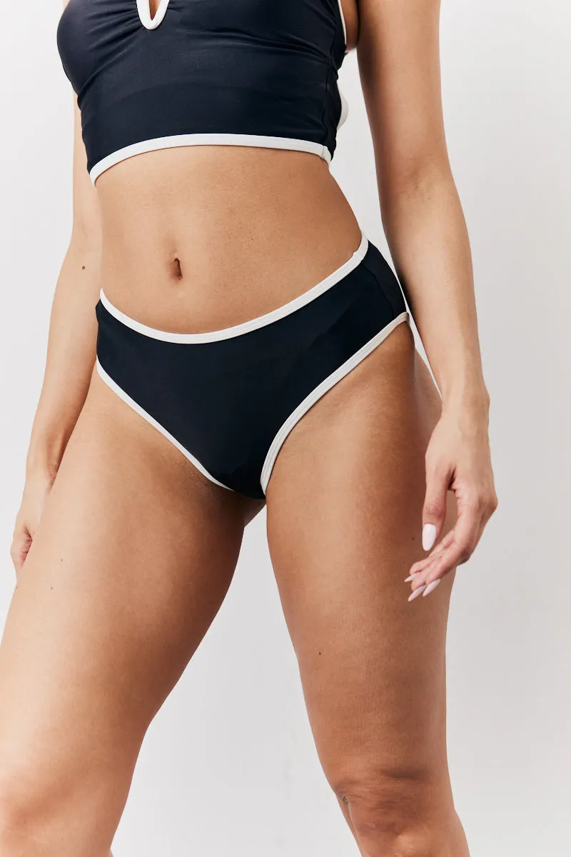 Black High Thigh Boomerang Bikini Bottoms sold by Chi Chi London product image thumbnail 2