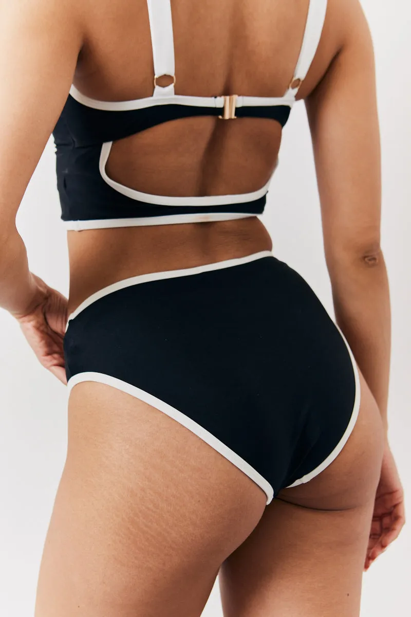 Black High Thigh Boomerang Bikini Bottoms sold by Chi Chi London product image thumbnail 4