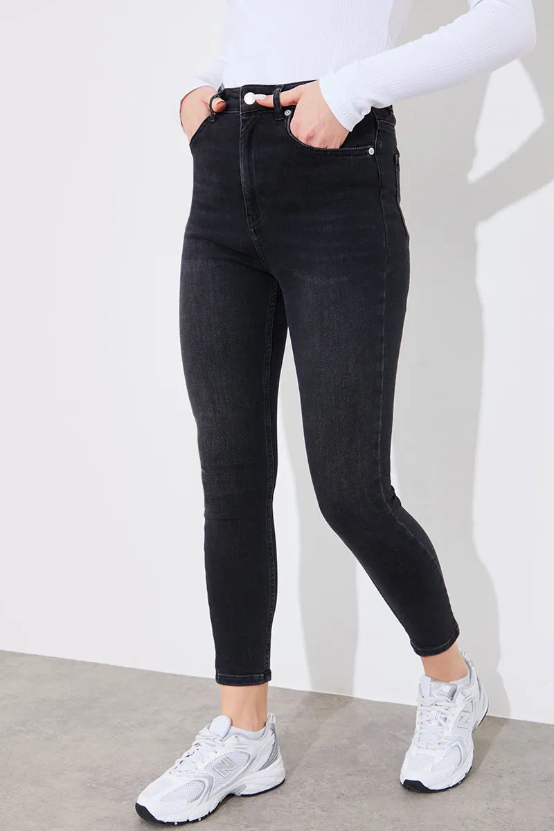 High Waisted Skinny Jeans sold by Chi Chi London product image thumbnail 4