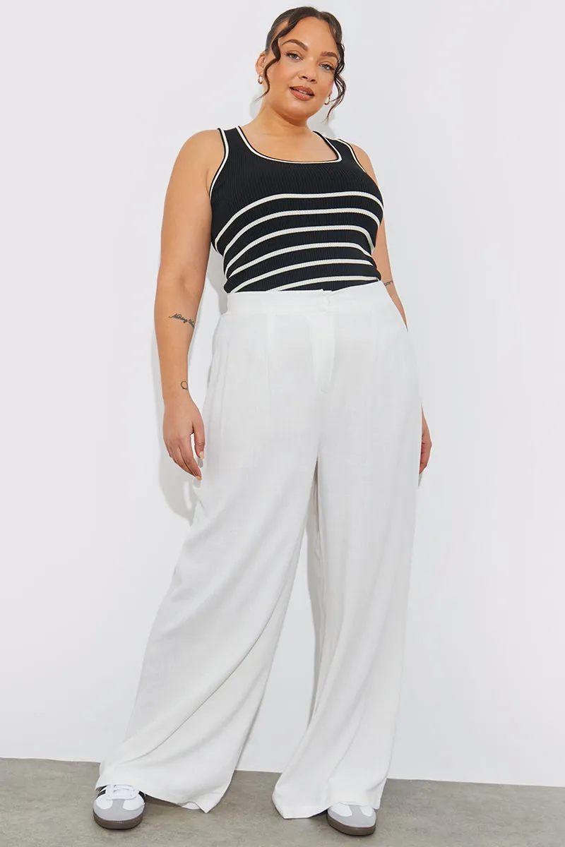 Rib Knit Scoop Neck Stripe Top sold by Chi Chi London product image thumbnail 5