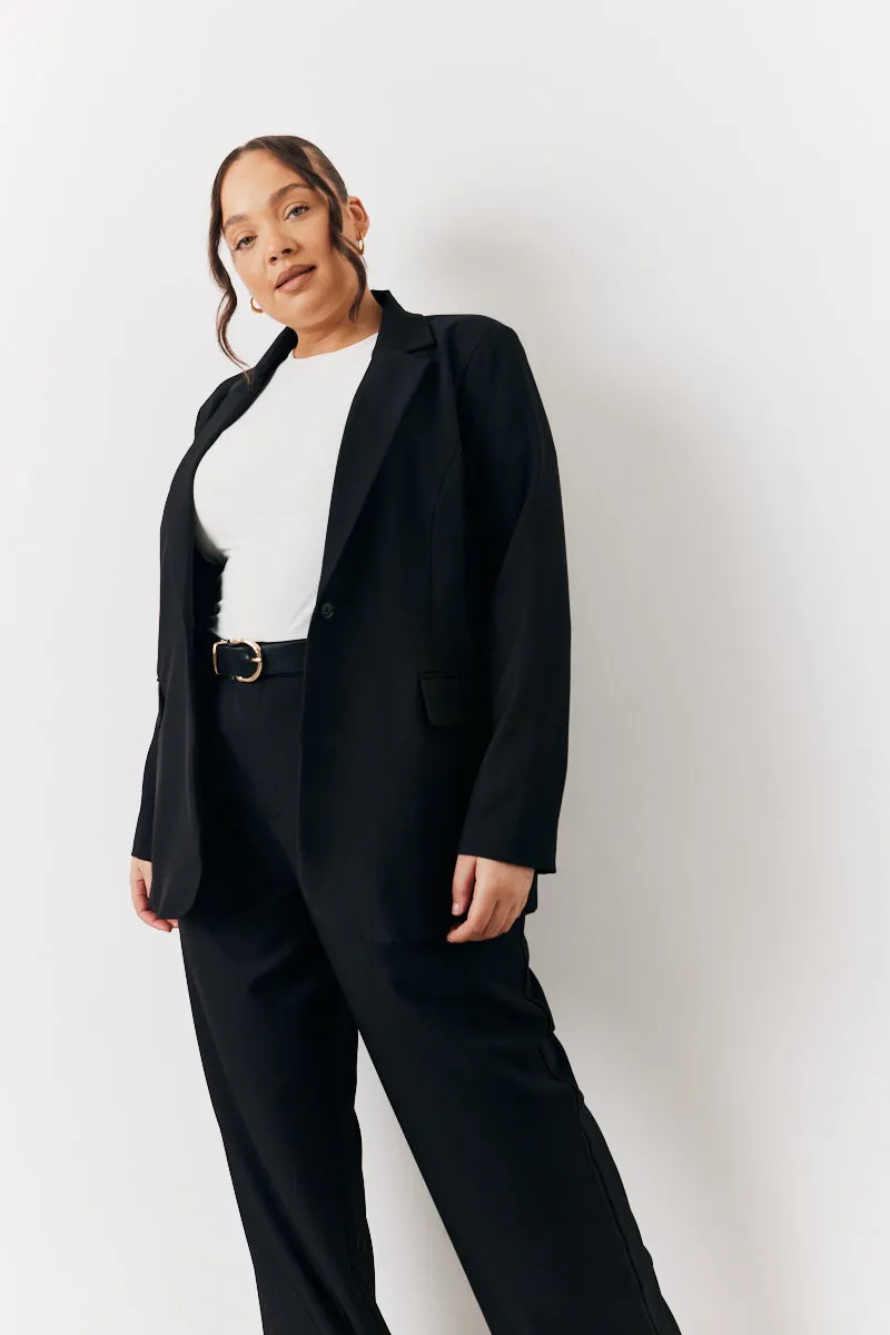 Black Relaxed Pocket Detail Blazer sold by Chi Chi London product image thumbnail 5