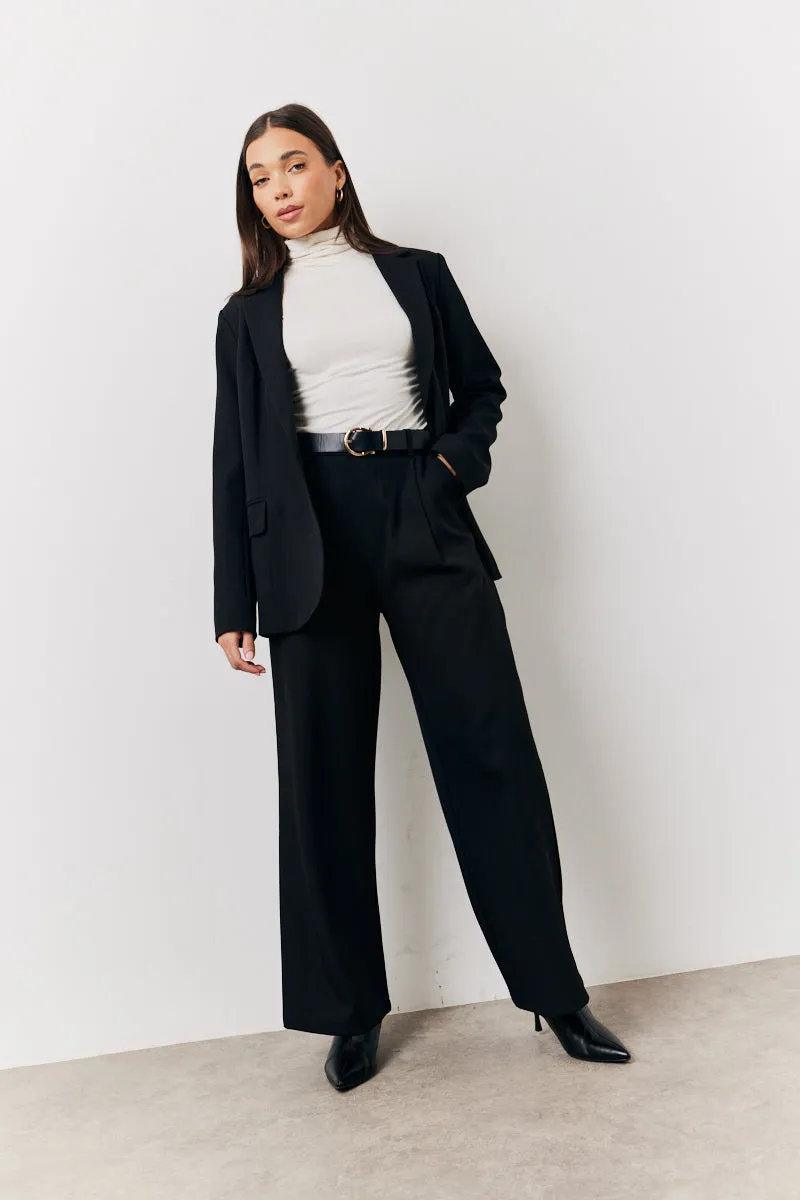Black Relaxed Pocket Detail Blazer sold by Chi Chi London product image thumbnail 2