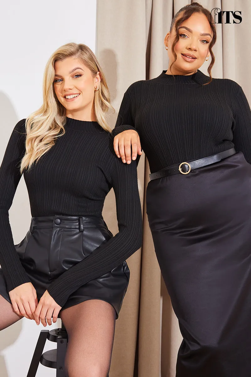 High Neck Variegated Rib Knit Bodysuit sold by Chi Chi London product image thumbnail 5