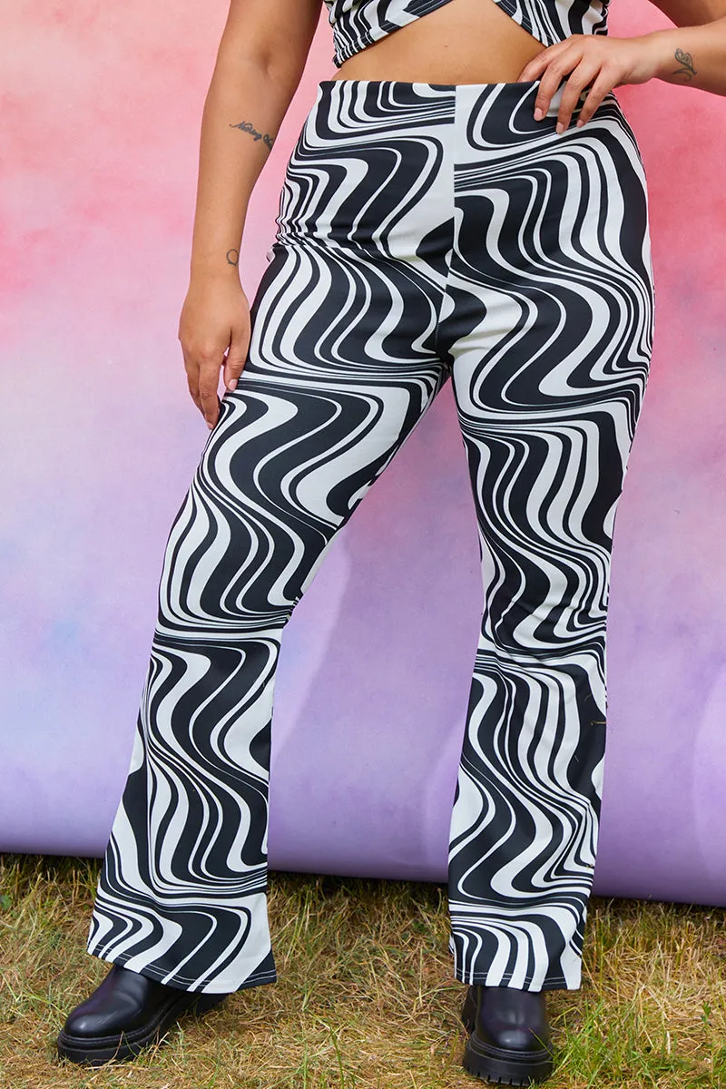 Jersey Printed Flares sold by Chi Chi London product image thumbnail 5