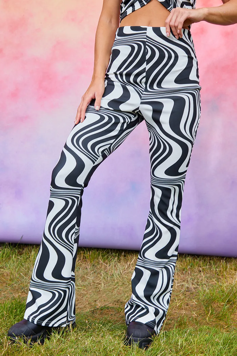 Jersey Printed Flares sold by Chi Chi London product image thumbnail 2