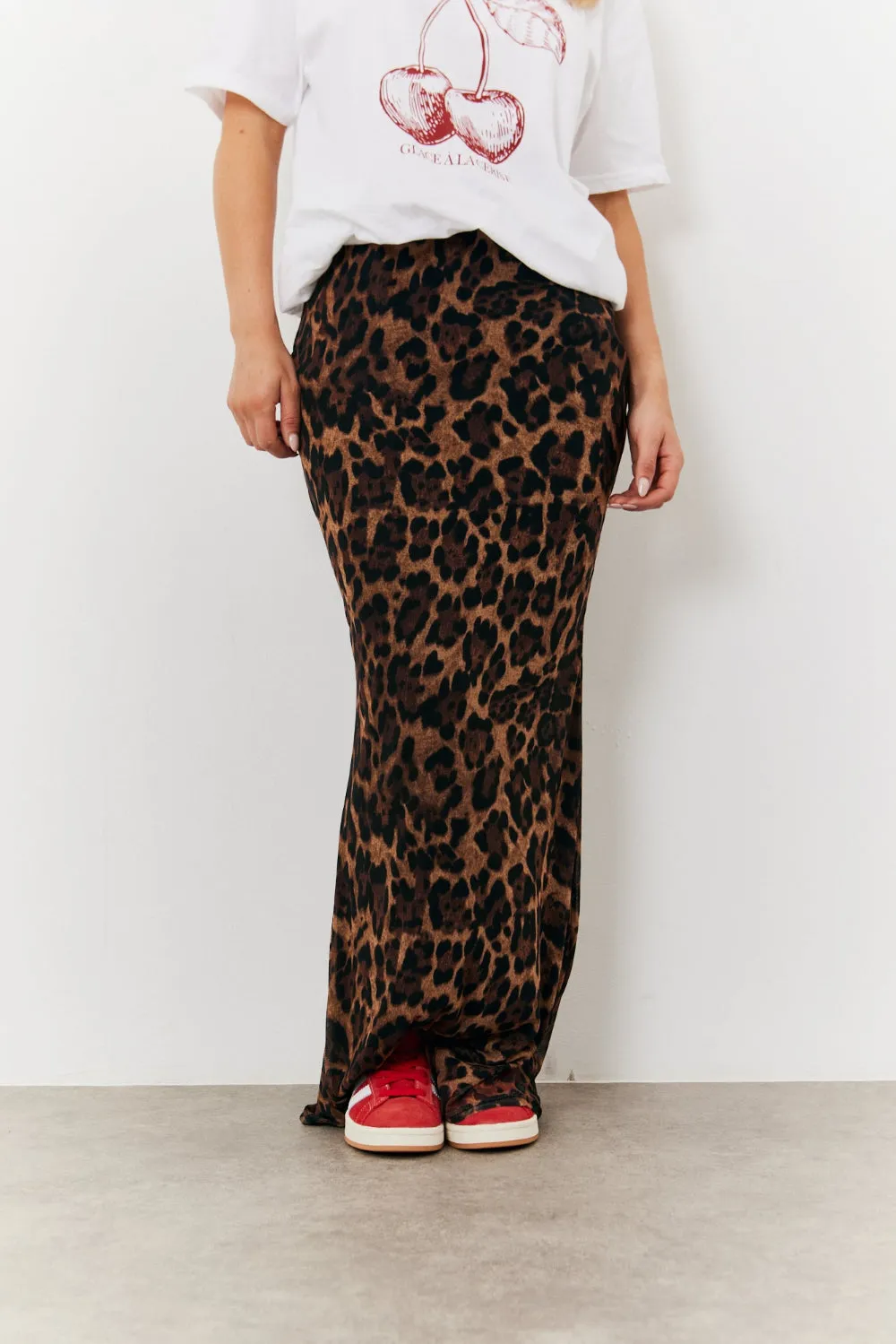 Leopard Mesh Maxi Skirt sold by Chi Chi London product image thumbnail 2