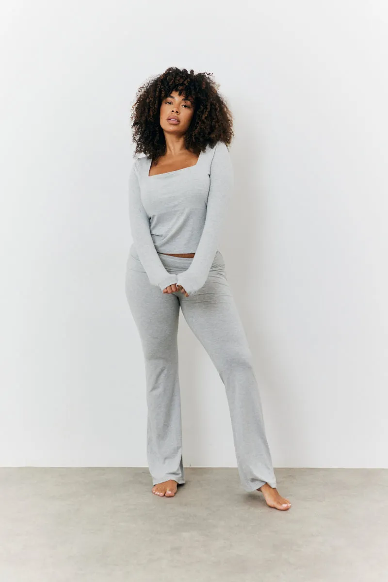 Sculpting Fold Over Waistband Flare Leg Trouser sold by Chi Chi London product image thumbnail 4