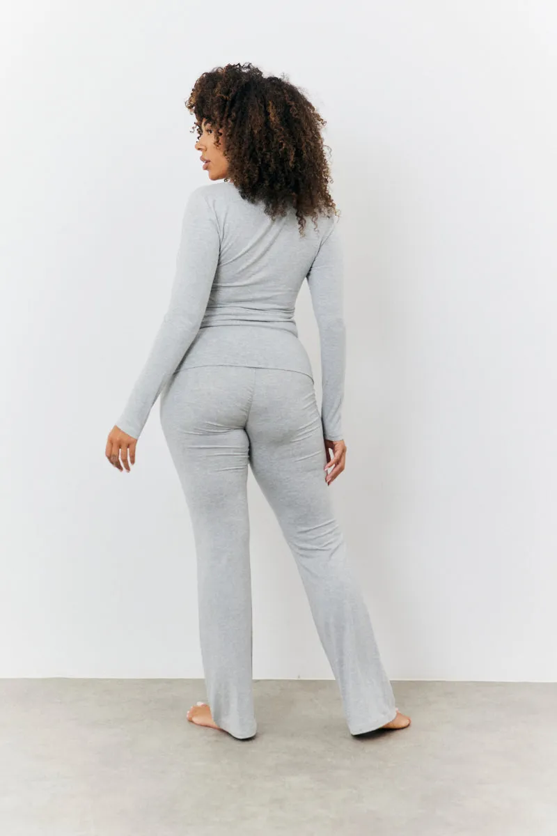 Sculpting Fold Over Waistband Flare Leg Trouser sold by Chi Chi London product image thumbnail 5