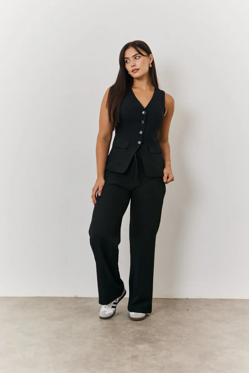 Longline Button Through Waistcoat sold by Chi Chi London product image thumbnail 2