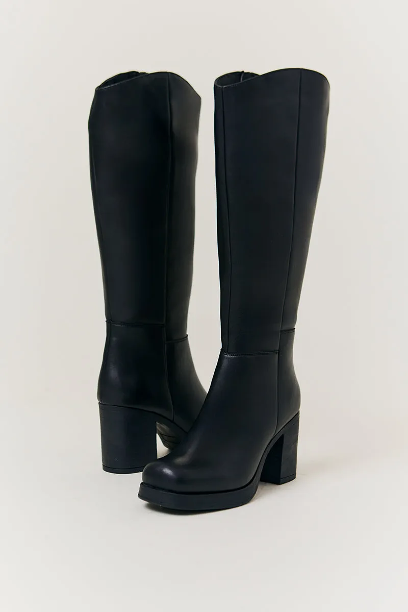 Bella Chunky Heeled High Leg Boot sold by Chi Chi London product image thumbnail 3