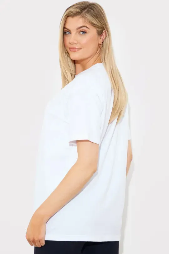 Embroidered Jersey Crew Neck T-Shirt sold by Chi Chi London product image thumbnail 5
