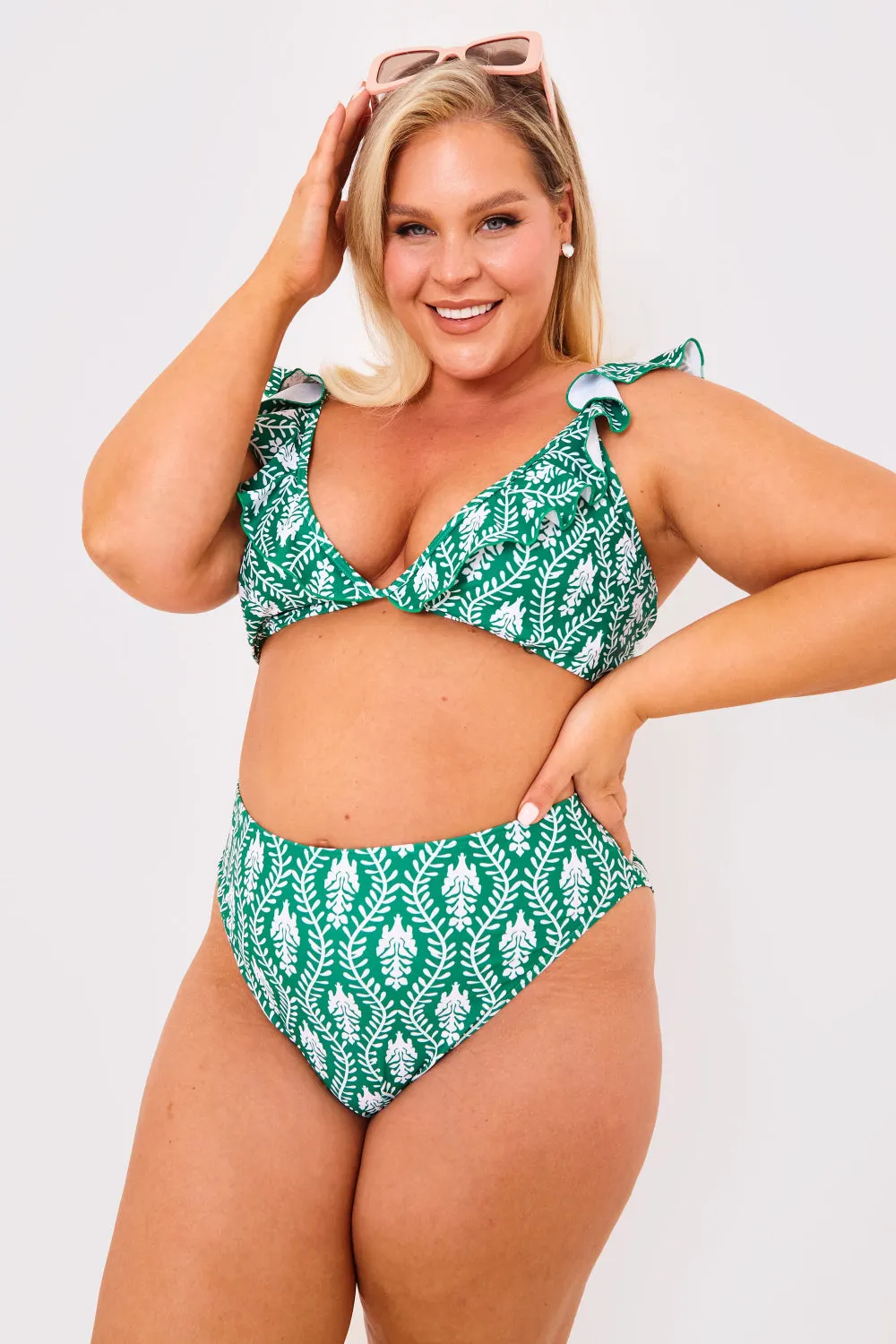 Printed High Waist High Leg Bikini Bottoms sold by Chi Chi London product image thumbnail 5