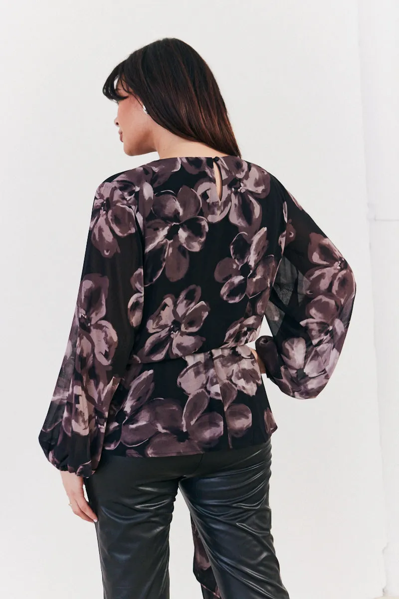 Floral Tie Waist Blouse sold by Chi Chi London product image thumbnail 4