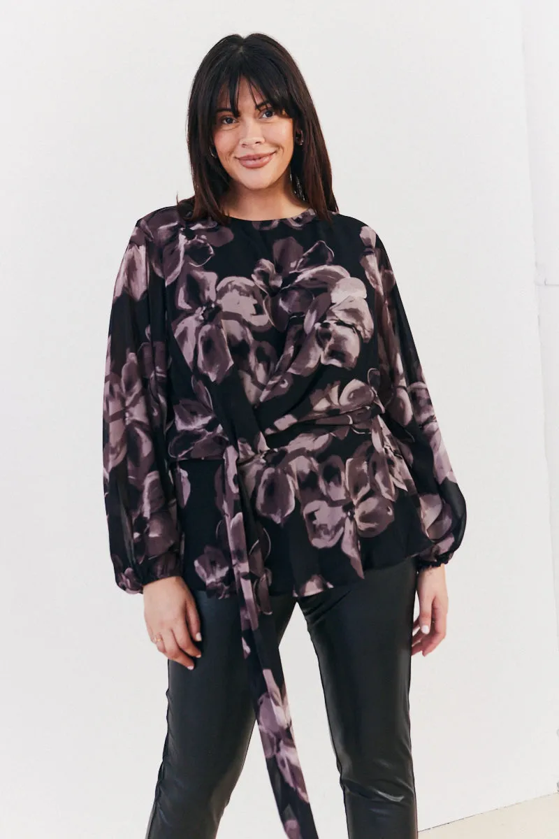 Floral Tie Waist Blouse sold by Chi Chi London product image thumbnail 2