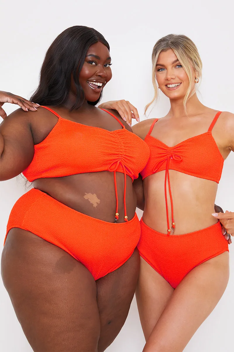Ruched Front Crinkle Bikini Top sold by Chi Chi London product image thumbnail 5