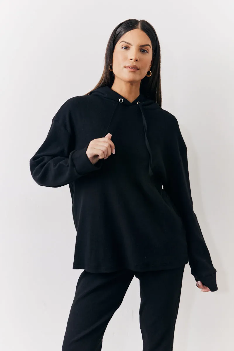 Brushed Rib Co Ord Hoodie sold by Chi Chi London