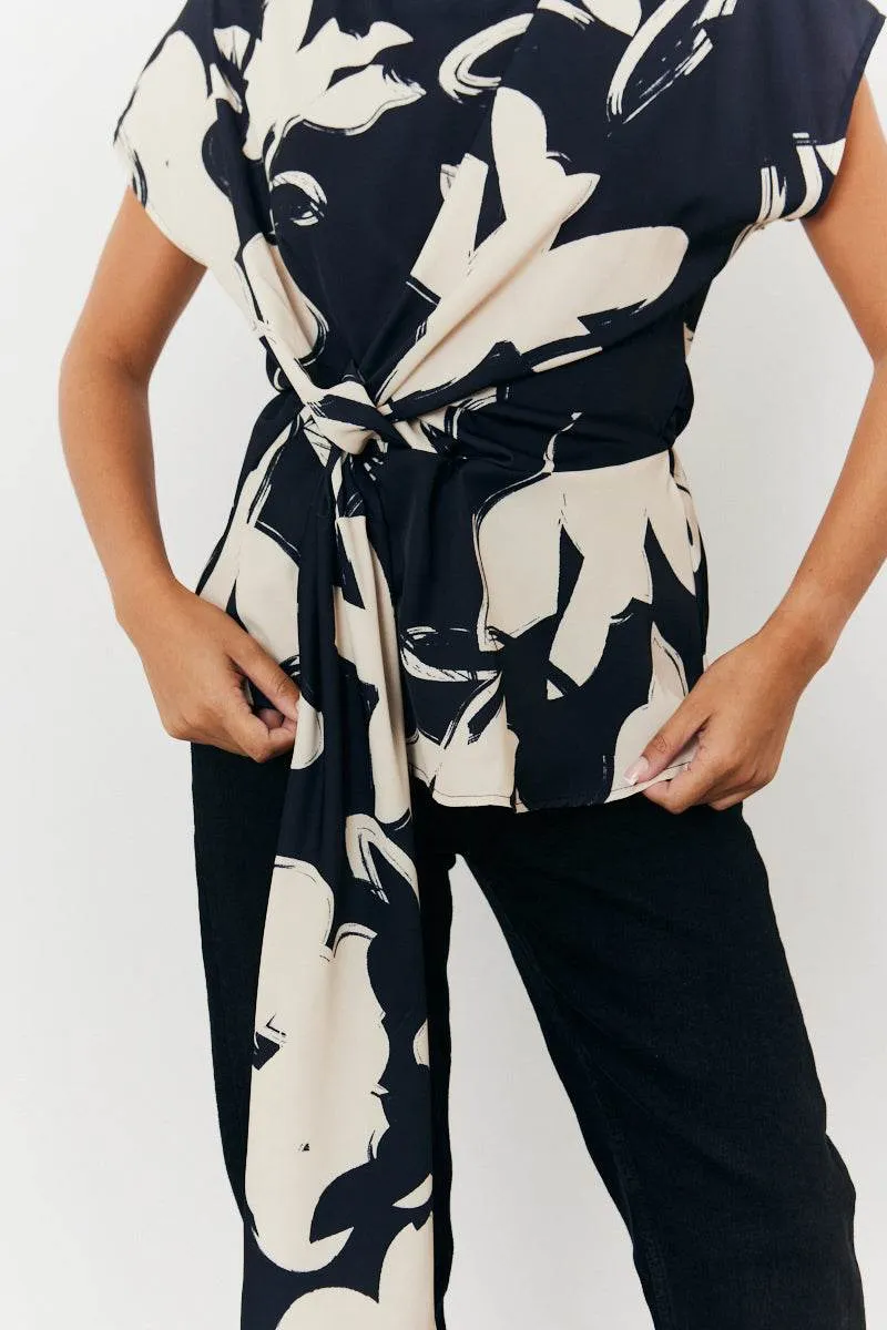 Abstract Drape Top sold by Chi Chi London product image thumbnail 3