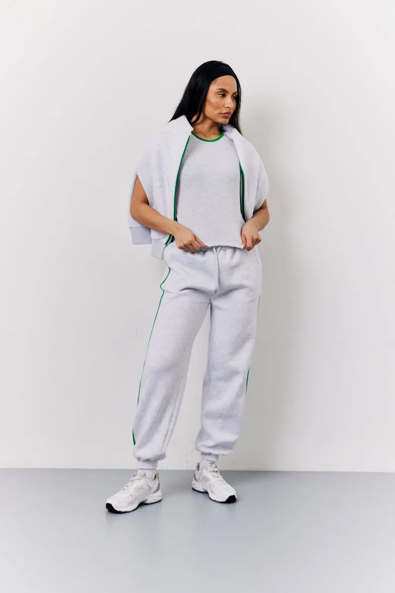Grey Marl Fits 90's Crew Neck T Shirt sold by Chi Chi London product image thumbnail 2