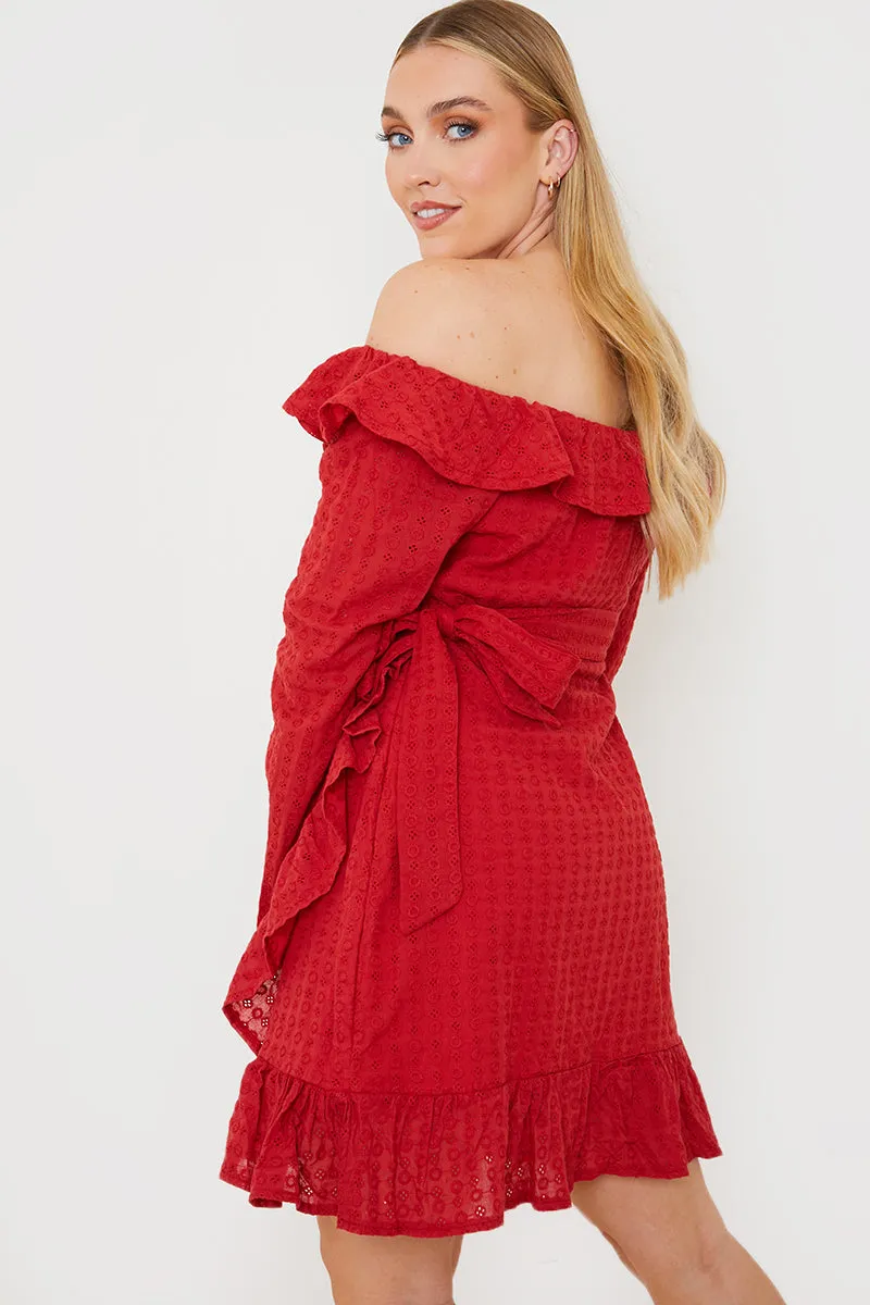 Bardot Broderie Anglaise Mini Dress sold by Chi Chi London product image thumbnail 5