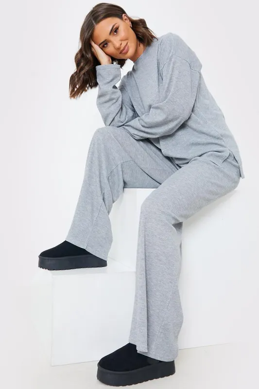 Ribbed Longsleeve Co Ord Top made by In the style