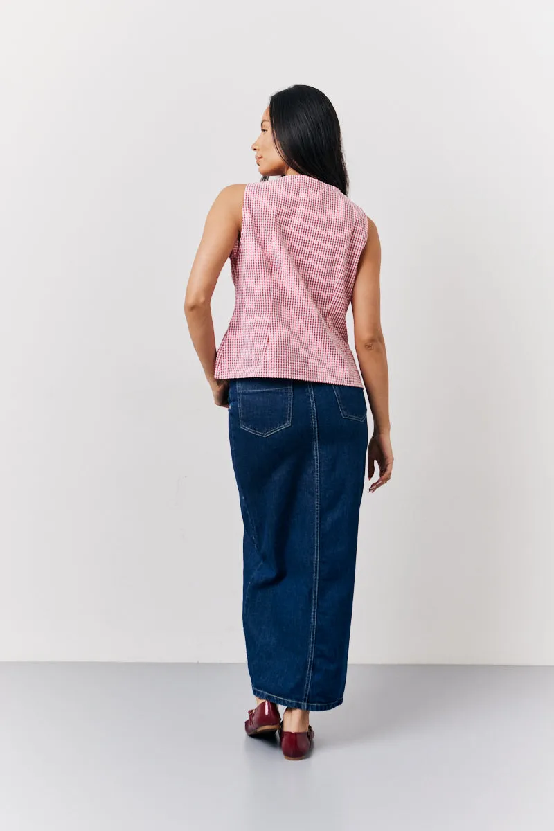 Denim Maxi Skirt sold by Chi Chi London product image thumbnail 3